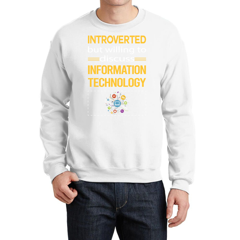 Funny Introverted Information Technology Summer Crewneck Sweatshirt | Artistshot