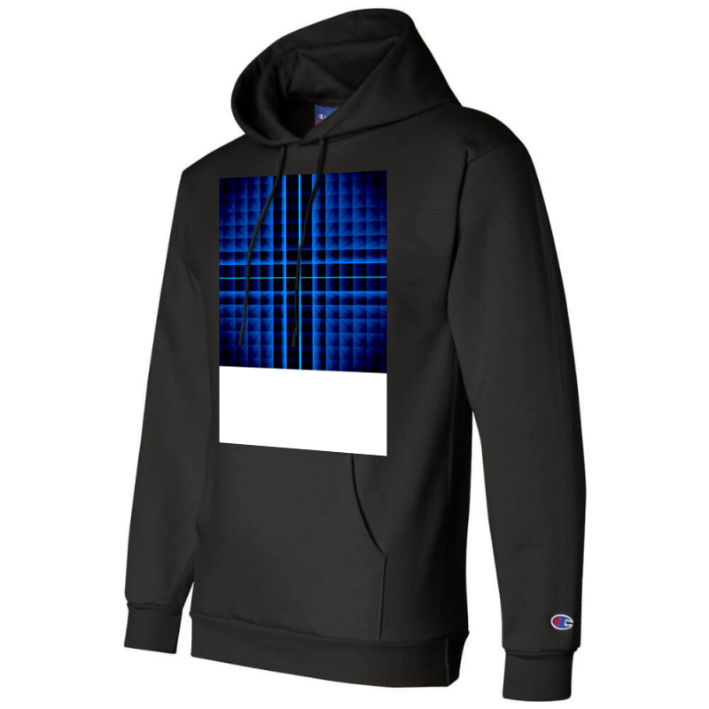 Futuristic Grid Patterns Hipster Champion Hoodie | Artistshot