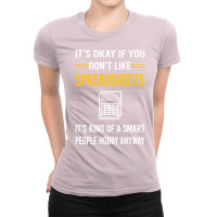 Funny Smart People Spreadsheet Spreadsheets Nature Ladies Fitted T-shirt | Artistshot