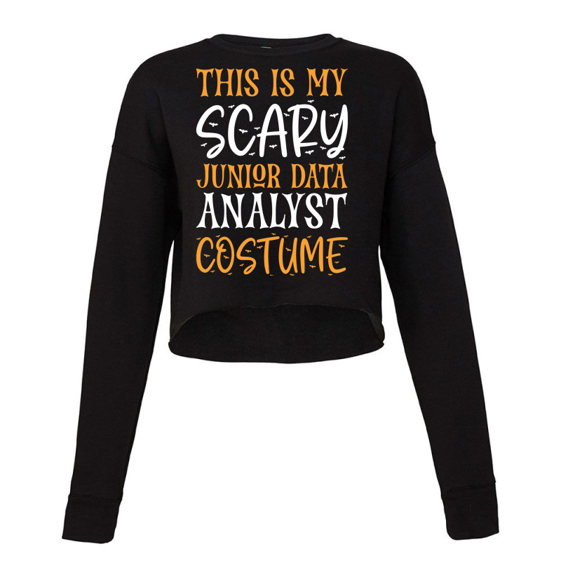 This Is My Scary Junior Data Analyst Costume Red Cropped Sweater by leivazglejdig | Artistshot