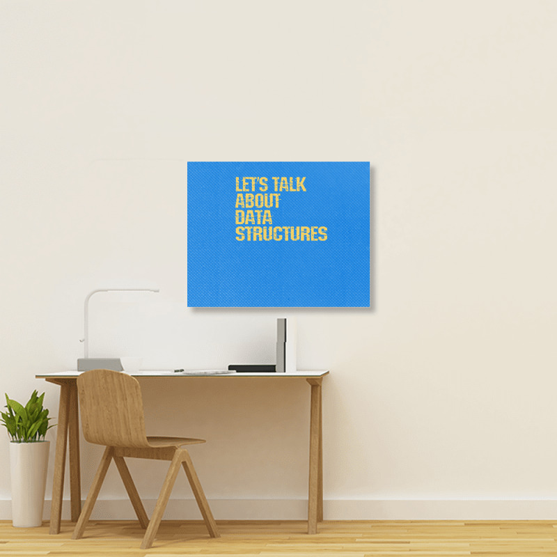 Lets Talk About Data Structures Algorithms Binary Landscape Canvas Print | Artistshot