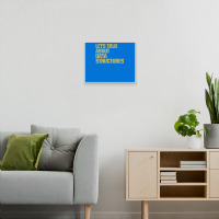 Lets Talk About Data Structures Algorithms Binary Metal Print Horizontal | Artistshot