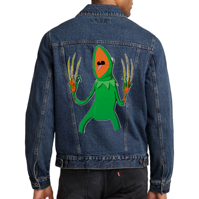 Kermit The Horror Frog 1 Men Denim Jacket by maoznzenzew | Artistshot