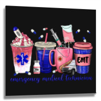 Emergency Medical Technician Metal Print Square | Artistshot