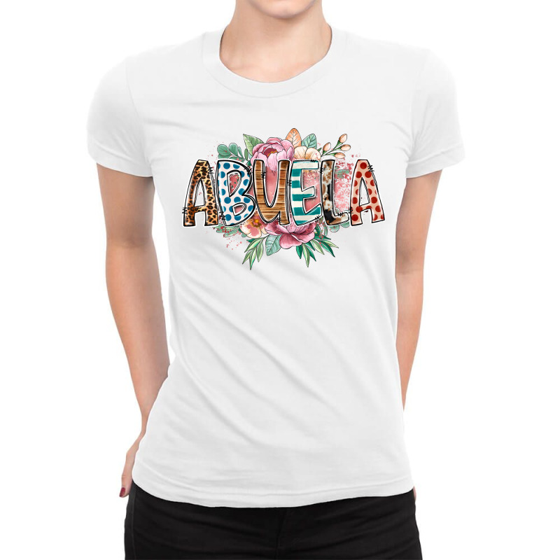 Abuela Flowers Ladies Fitted T-Shirt by RacoonDesign | Artistshot