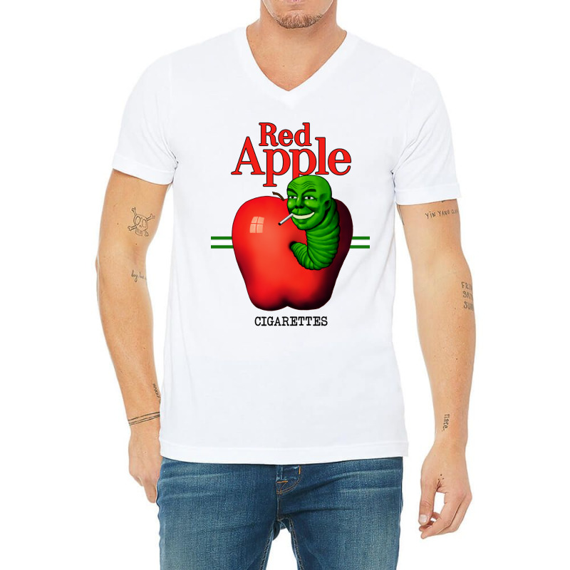 Red Apple Cigarettes V-Neck Tee by reifenemuksa | Artistshot