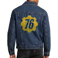 Vault 76   Distressed Men Denim Jacket | Artistshot