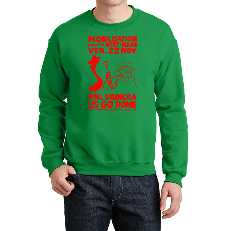 Mobilisation For Vietnam   Revolution Protest Crewneck Sweatshirt | Artistshot