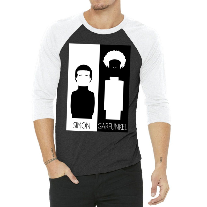 Simon And Garfunkel B&w 3/4 Sleeve Shirt | Artistshot