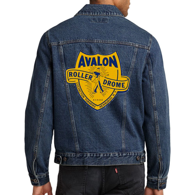 Avalon Roller Drome Roller Skating Rink Men Denim Jacket | Artistshot