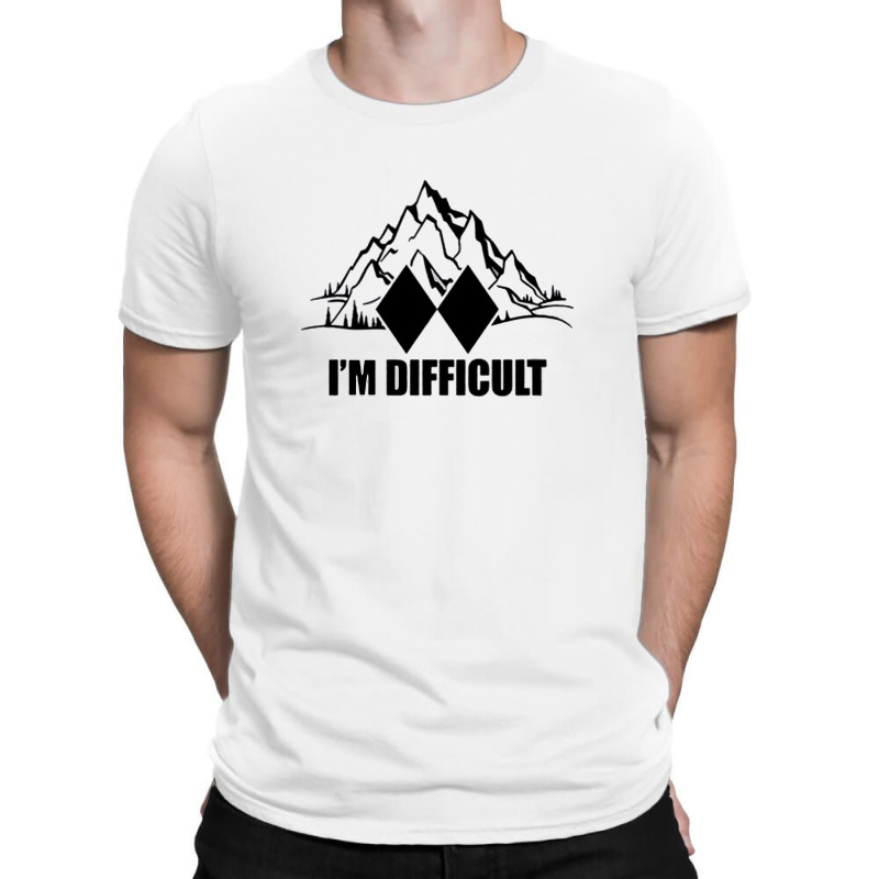 Im Difficult Skiing T-shirt | Artistshot