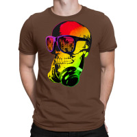 Music Skull   Cool Funny Headphones Dj 1 T-shirt | Artistshot