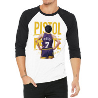 Pistol Pete Maravich 3/4 Sleeve Shirt | Artistshot