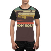 Pontoon Boat Toon Squad Vintage Retro Graphic T-shirt | Artistshot