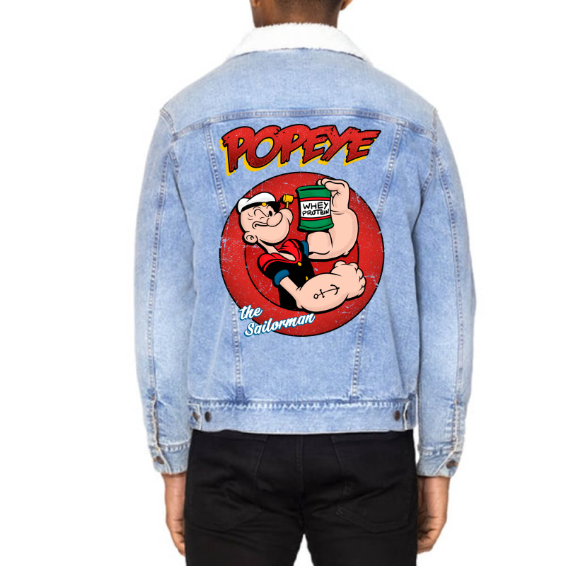 Popeye Unisex Sherpa-lined Denim Jacket | Artistshot