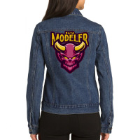 Data Modeler Guru Hipster Ladies Denim Jacket | Artistshot