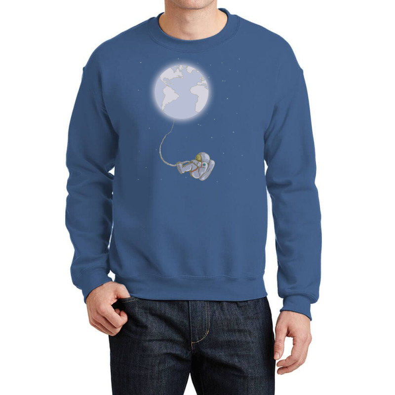 Astronaut Red Crewneck Sweatshirt by shammevigan4 | Artistshot