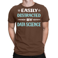 Funny Easily Distracted By Data Science Red T-shirt | Artistshot