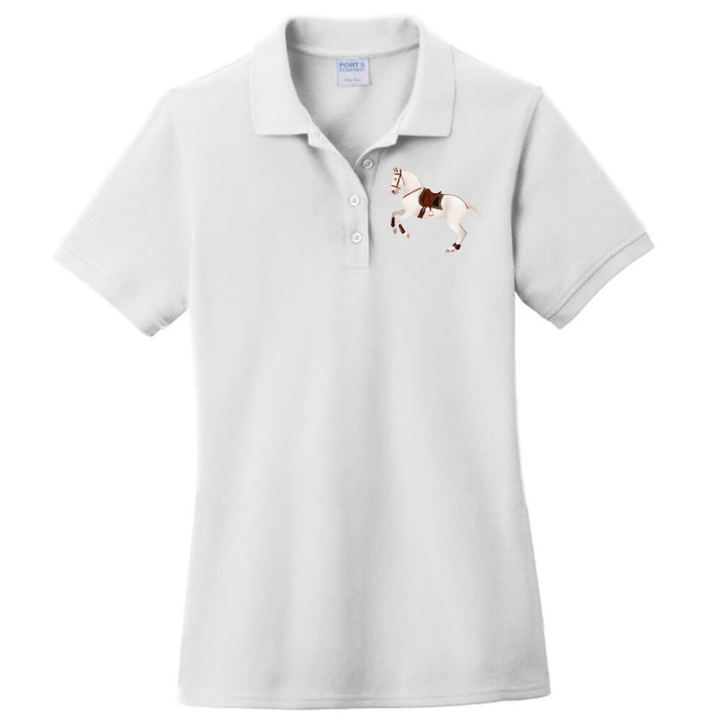 Baroque Andalusian Horse Equine Rampaige Ladies Polo Shirt | Artistshot