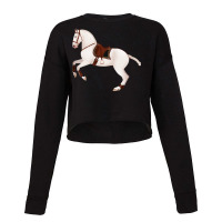 Baroque Andalusian Horse Equine Rampaige Cropped Sweater | Artistshot