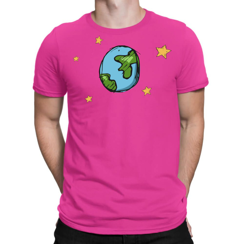 Earth Cartoon Blue T-Shirt by howedatooruu | Artistshot