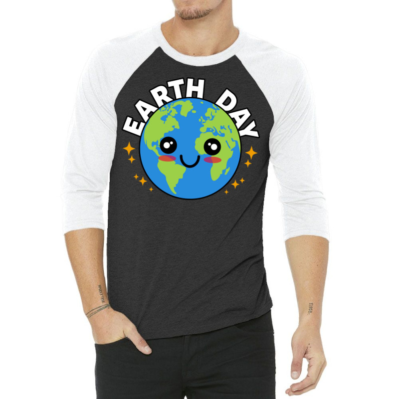 Earth Day Hipster 3/4 Sleeve Shirt by howedatooruu | Artistshot