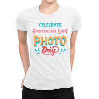 Amsterdam Light Photo Day Blue Ladies Fitted T-shirt | Artistshot