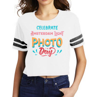 Amsterdam Light Photo Day Blue Scorecard Crop Tee | Artistshot