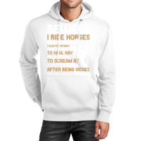 Beware I Ride Horses Funny Horse Gift Hippie Unisex Hoodie | Artistshot