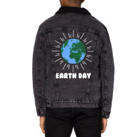 Earth Day Humor Love Unisex Sherpa-lined Denim Jacket | Artistshot