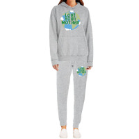 Earth Day Music Blue Hipster Hoodie & Jogger Set | Artistshot