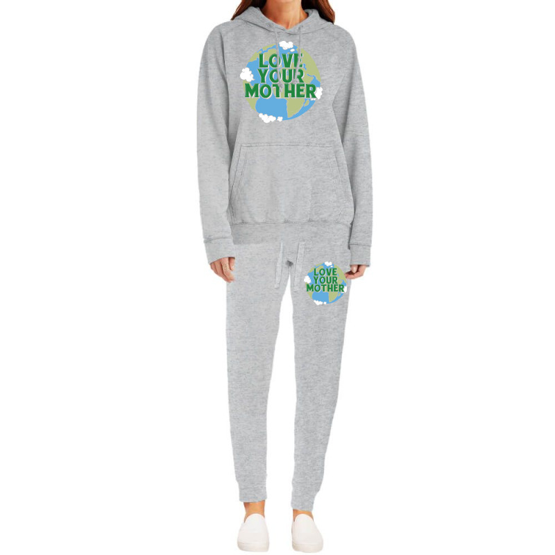 Earth Day Music Blue Hipster Hoodie & Jogger Set | Artistshot