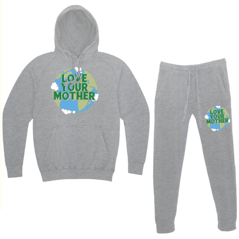 Earth Day Music Blue Hipster Hoodie & Jogger Set | Artistshot