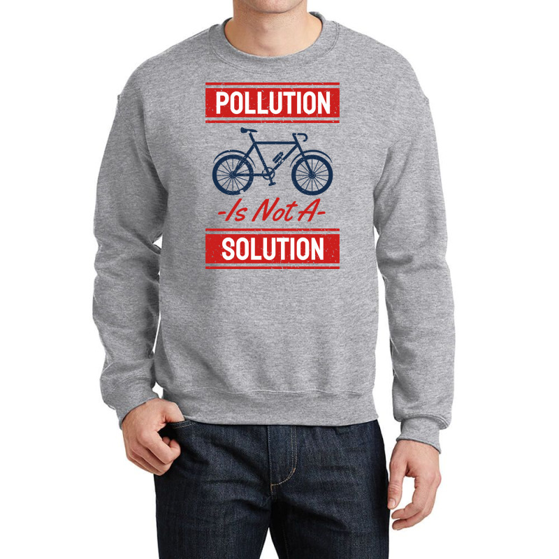 Earth Day No More Pollution Crewneck Sweatshirt by azawadfedinx | Artistshot