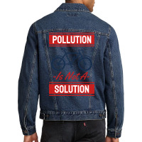 Earth Day No More Pollution Men Denim Jacket | Artistshot