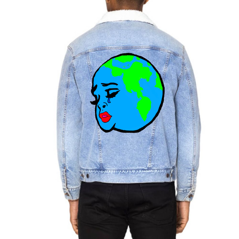 Mother Earth Aesthetic Boy Unisex Sherpa-Lined Denim Jacket by qiyamtorlesp | Artistshot