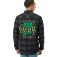 Our Home In Asian Style For Earth Day Girl Flannel Shirt | Artistshot