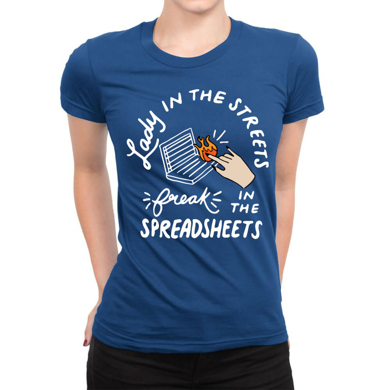 Spreadsheet Girl Ladies Fitted T-Shirt by lhedideuricp | Artistshot