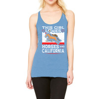 This Girl Loves Horses California Summer Racerback Tank | Artistshot