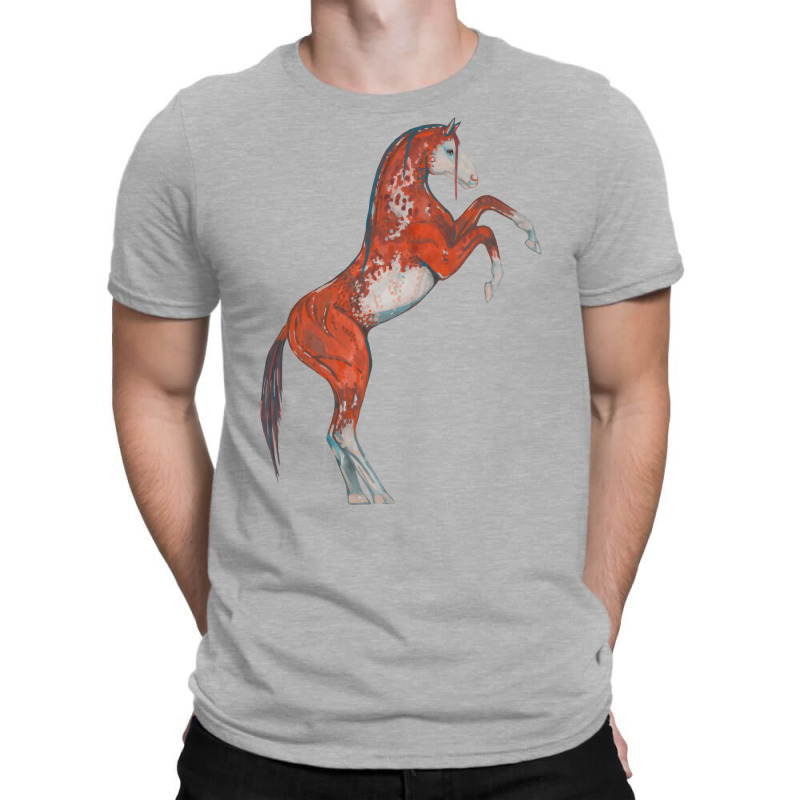 Paint Red Horse Love Aesthetic T-Shirt by seakolaasseh | Artistshot