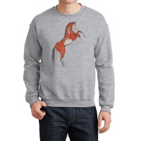 Paint Red Horse Love Aesthetic Crewneck Sweatshirt | Artistshot