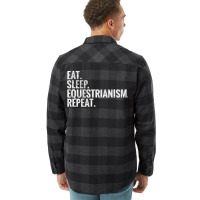 Eat Sleep Equestrianism Repeat Summer Flannel Shirt | Artistshot