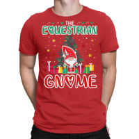 The Equestrian Gnome Xmas Tree Group Christmas Mat T-shirt | Artistshot