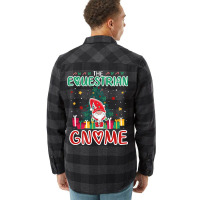 The Equestrian Gnome Xmas Tree Group Christmas Mat Flannel Shirt | Artistshot