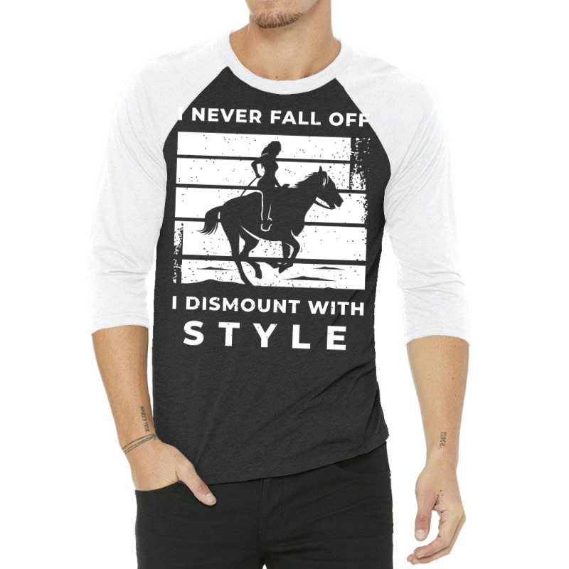 Equestrian Gallop Horse Gift For Horseman And Hors 3/4 Sleeve Shirt by isqramsvilarz | Artistshot