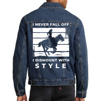 Equestrian Gallop Horse Gift For Horseman And Hors Men Denim Jacket | Artistshot