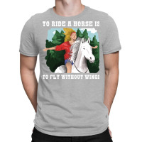 To Ride A Horse Funny Horse Gift Blue T-shirt | Artistshot