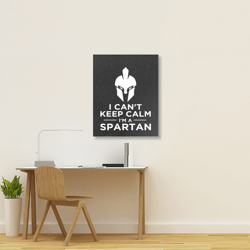 I'am Spartan Portrait Canvas Print | Artistshot