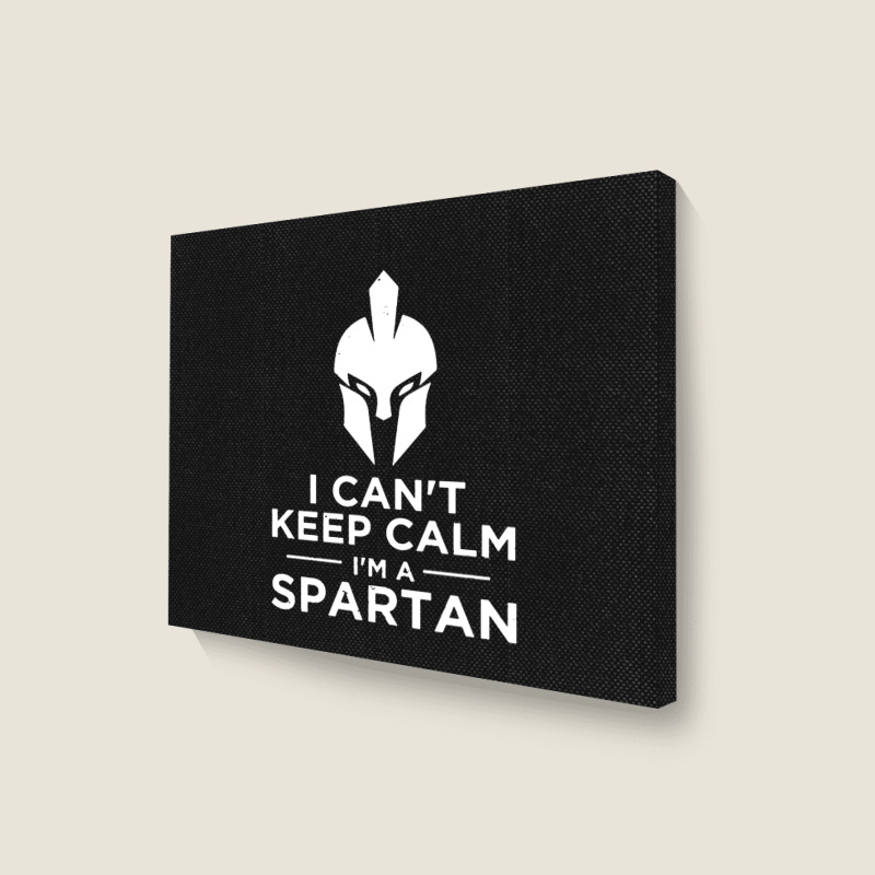 I'am Spartan Landscape Canvas Print | Artistshot