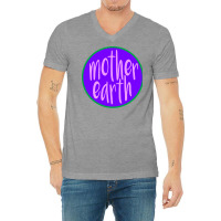 Mother Earth Aesthetic Music V-neck Tee | Artistshot